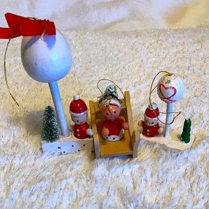 🌲❄️🎄 Mini Vintage Christmas Ornaments 🌲❄️🎄 13 pcs.